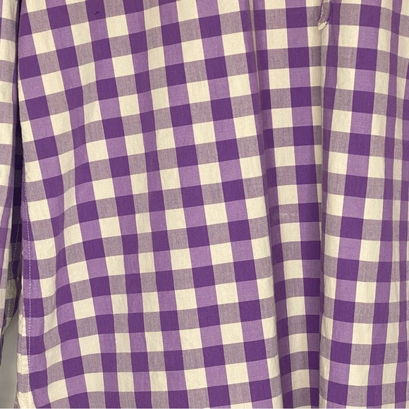 Lucky Brand lavender and creamy white plaid shirt, sz XL - Picture 5 of 9